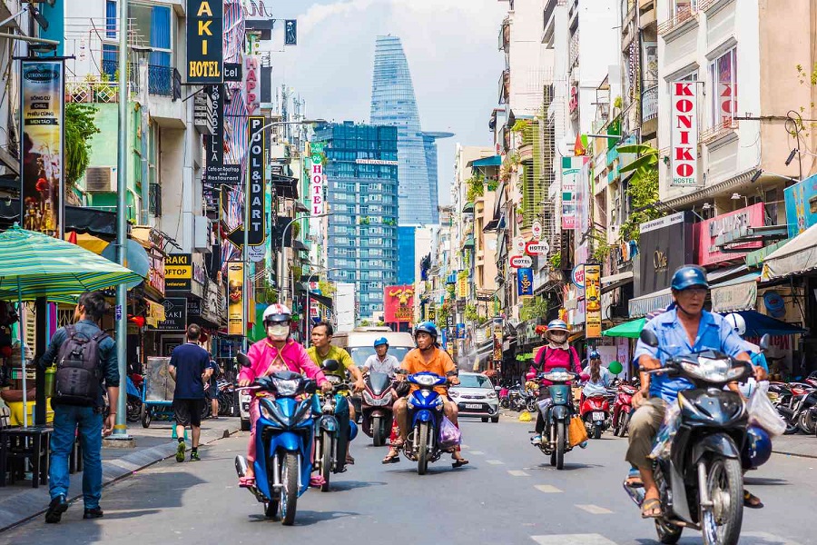 越南的城市街道