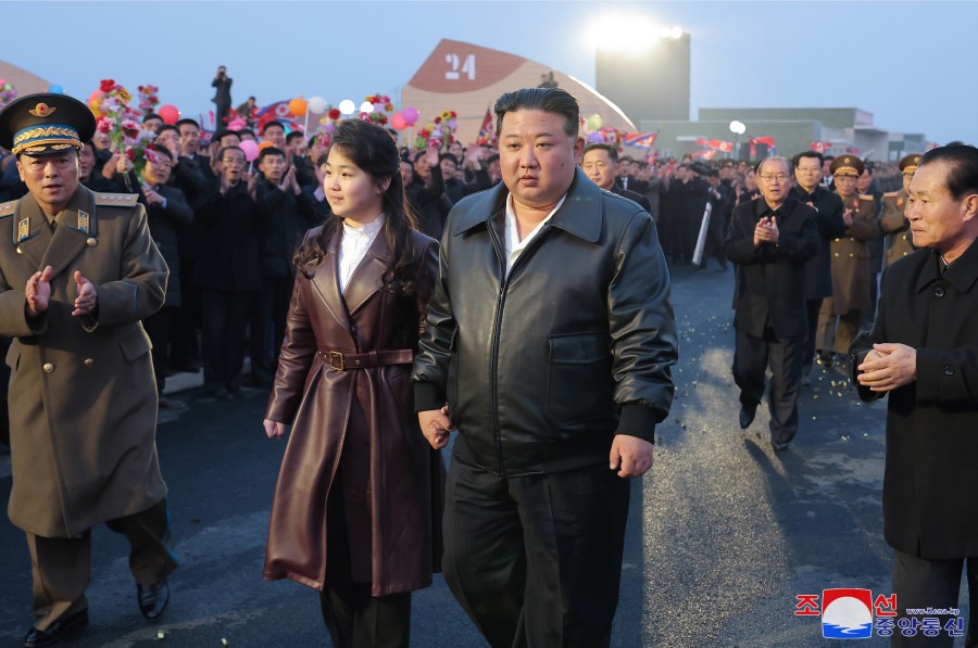 金正恩与女儿金主爱