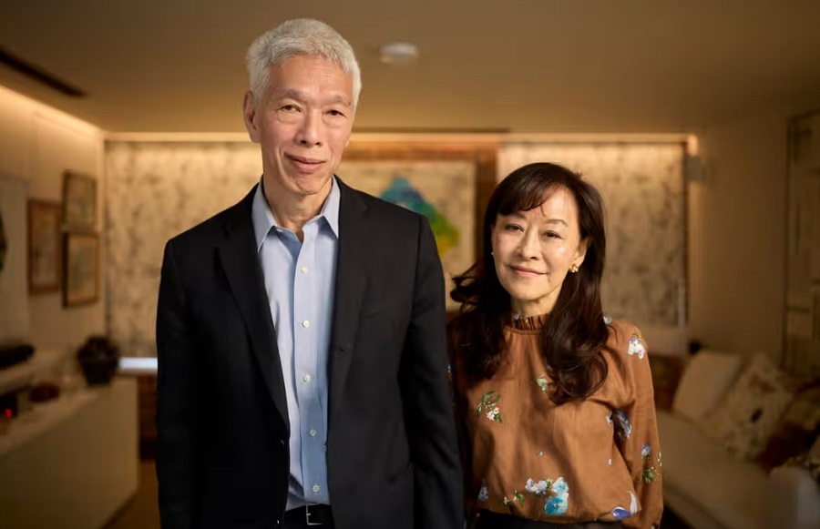 李显扬与夫人李雪芬(卫报)