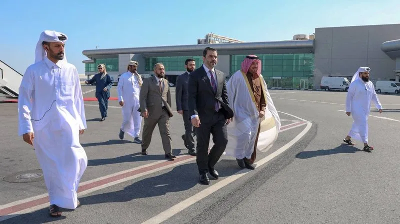 叙利亚外交部长阿萨德·哈桑·希巴尼(Asaad Hassan al-Shibani)访问多哈
