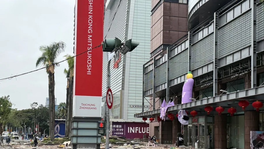 台中市新光三越百货中港店发生燃气爆炸事故。