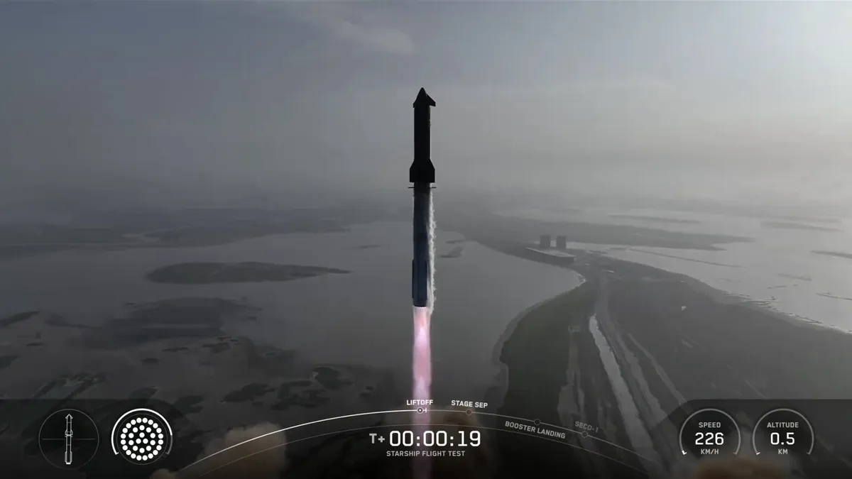 星舰（Starship）搭乘Flight9升空