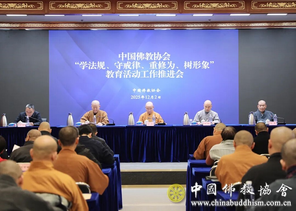 中国佛教协会召开教育活动工作推进会