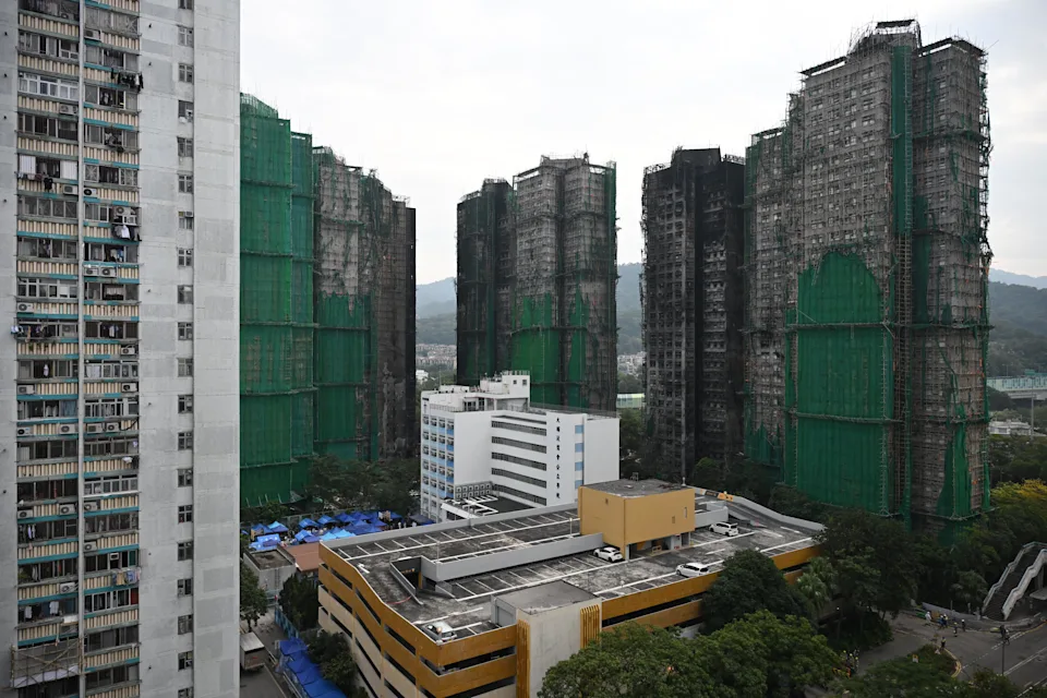 香港大埔宏福苑发生五级大火