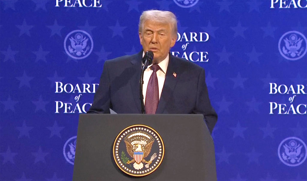 美国总统唐纳德·特朗普（Donald Trump）在瑞士达沃斯世界经济论坛期间宣布启动“和平委员会”（Board of Peace）倡议