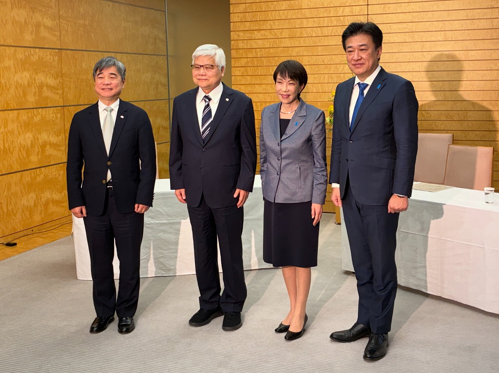 日本首相高市早苗会见台积电首席执行官魏哲家