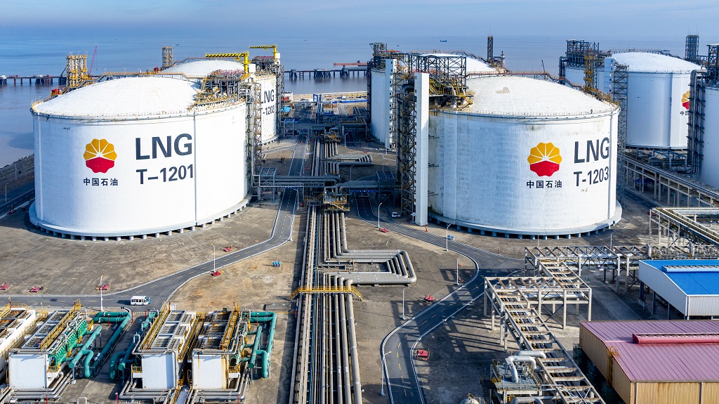 中国石油江苏LNG接收站LNG储罐