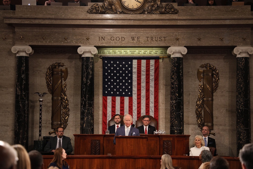 英国国王查尔斯三世在美国国会发表演讲